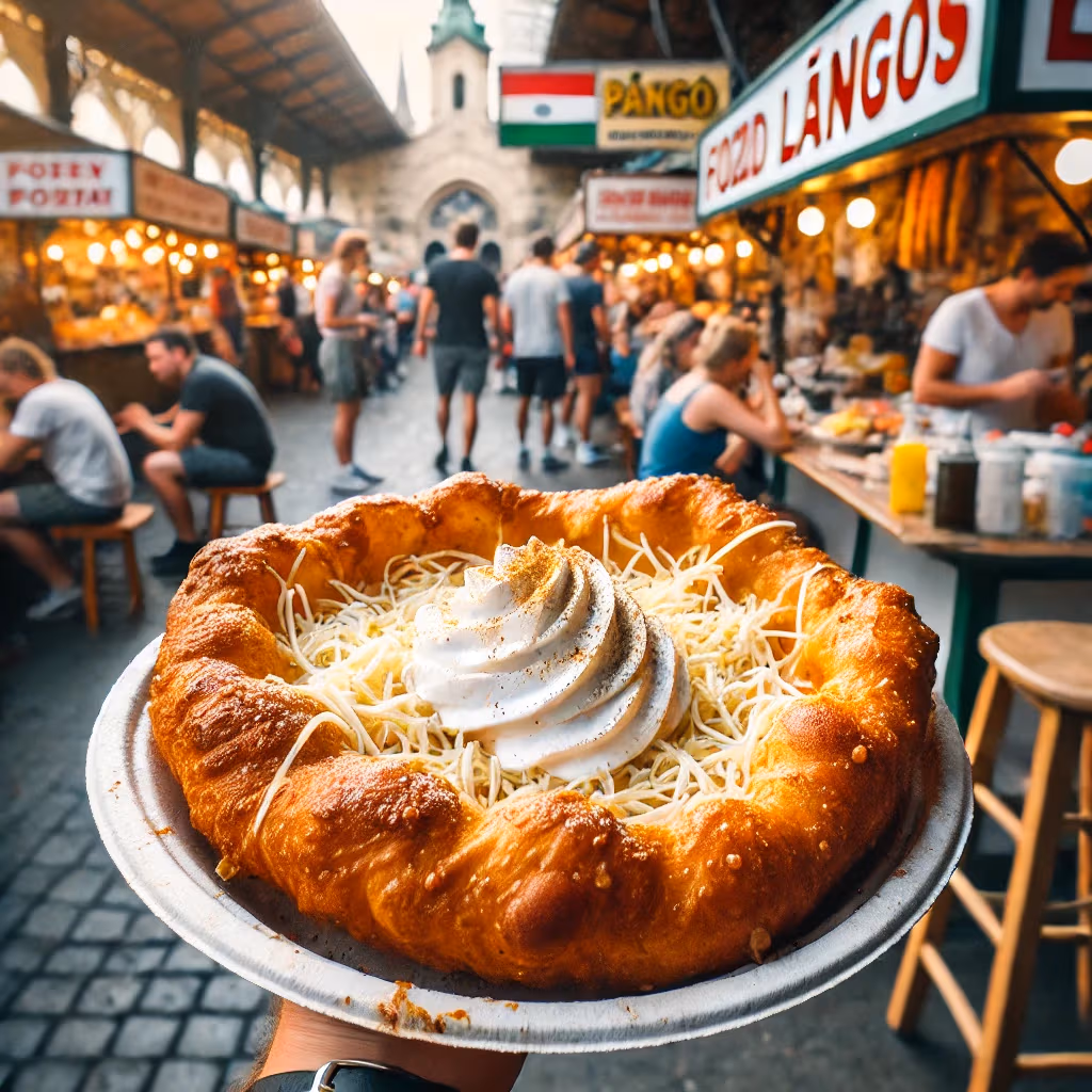 Lángos en Budapest
